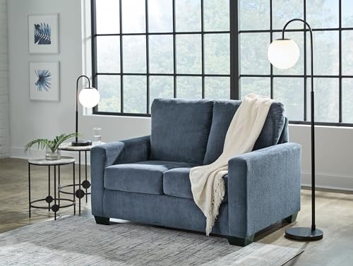 Signature Design by Ashley Rannis Sofa Sleeper Sofabed, 54"W x 40"D x 39"H, Blue