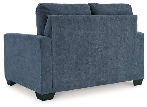 Signature Design by Ashley Rannis Sofa Sleeper Sofabed, 54"W x 40"D x 39"H, Blue