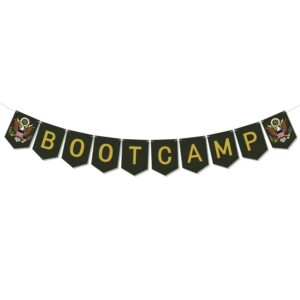 army boot camp party decorations,army bootcamp banner for military recruits army farewell party welcome ceremony party