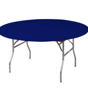 Designs by DaVal Kwik-Covers 10 Pack of Round Plastic Table Covers - 60" or 72" Round - Indoor or Outdoor Fitted Table Covers (Table NOT Included) (Navy, 60" Round)