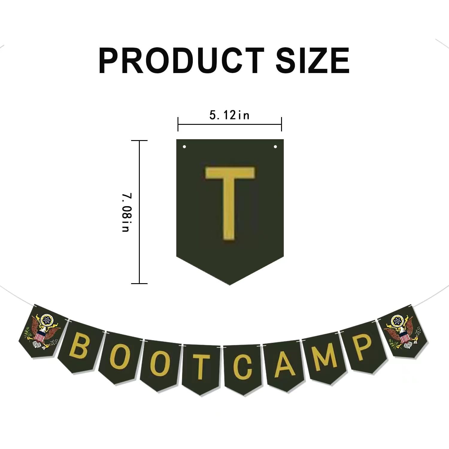 Army Boot camp Party Decorations,Army Bootcamp Banner For Military Recruits Army Farewell Party Welcome Ceremony Party