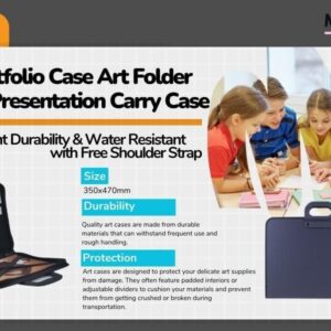 MOKICHI A3 Portfolio Case Art Folder Artist Presentation Carry Case