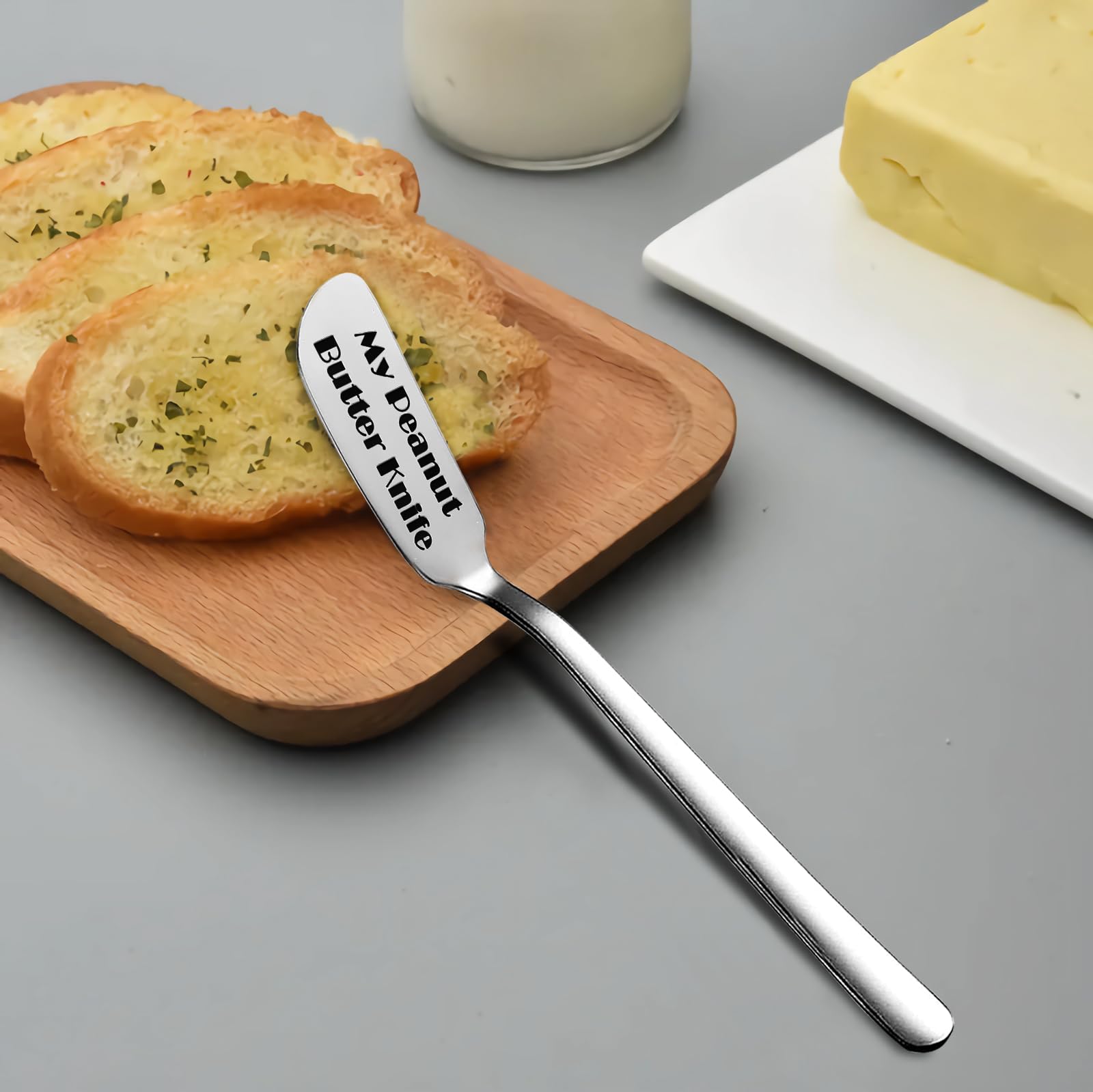 Odoor Fan My Peanut Butter Knife Funny Butter Knife, Personalized Engraved Peanut Butter Spreader Cheese Knives, Novelty Anniversary Christmas Gifts for Sandwich Bread Toast Butter Lover