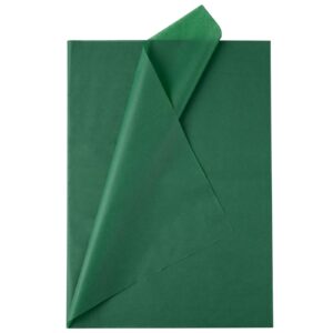 dark green tissue paper, 20 x 28 inch tissue paper bulk for gift bags wrapping paper, gift wrap tissue for wedding, st. patrick's day, jungle theme birthday (10 sheets)