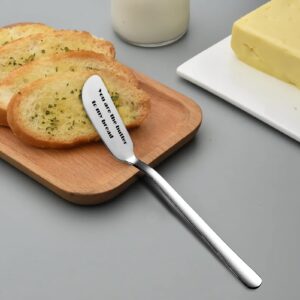 Odoor Fan You Are The Butter To My Bread Funny Butter Knife, Personalized Engraved Peanut Butter Spreader Cheese Knives, Novelty Anniversary Christmas Gifts for Sandwich Bread Toast Butter Lover