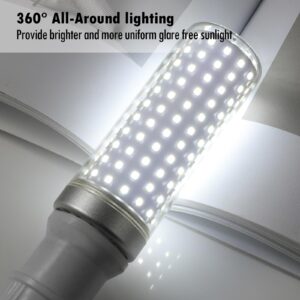 E26 LED Bulbs, 40W LED Light Bulbs Equivalent 400W, 6000K Daylight White, Not Dimmable, AC 85-265V, E26 Light Bulbs (4 Pack)