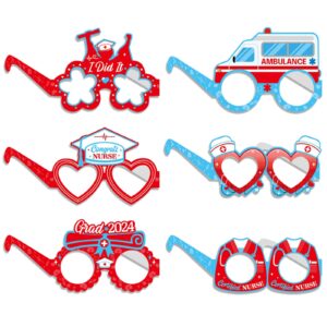 Nuring Eyeglasses Nurse Graduation Party Decorations,Graduation Photo Booth Props 2024,Nursing School Graduation Party Favors,Nurses Week Party Favors,Congrats Grad Sign Party Nurse Eyeglasses 2024