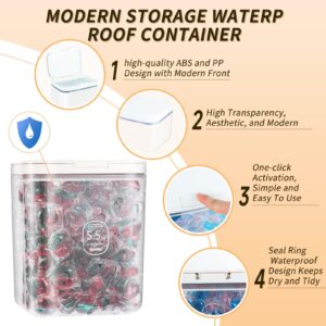 Large Capacity Container With Automatic Pop-Up Lid - Laundry Pods And Airtight Dishwasher Pod Holder, For Laundry Room Organization And Storage And Storage Of Dry Food, Packaged Food, Candy