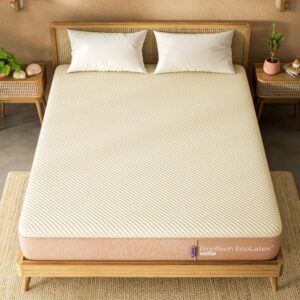 Wakefit Natural Latex Mattress | Medium Firm Mattress with EcoLatex Cooling Technology, ShapeSense Technology, AeroTek Fabric Technology | Twin Size (75x39x10, Mattress in A Box)