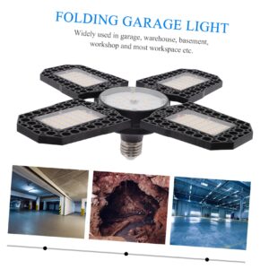 Gadpiparty Garage Light Led Shop Light Led Light Fixture Led Bulb Led Ceiling Light Ceiling Light Bulbs Deformable Garage Lamp Workshop Led Light Led Panel Warehouse Lights Plastic