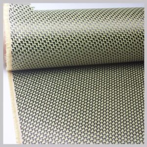 GatherTOOL 260g/m2 Aramid 1500D Carbon 3K Fiber Hybrid Woven Fabric Plane Pattern 1Meter Width (Color : 100cm Width, Size : 50cm)