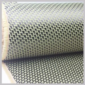 GatherTOOL 260g/m2 Aramid 1500D Carbon 3K Fiber Hybrid Woven Fabric Plane Pattern 1Meter Width (Color : 100cm Width, Size : 50cm)