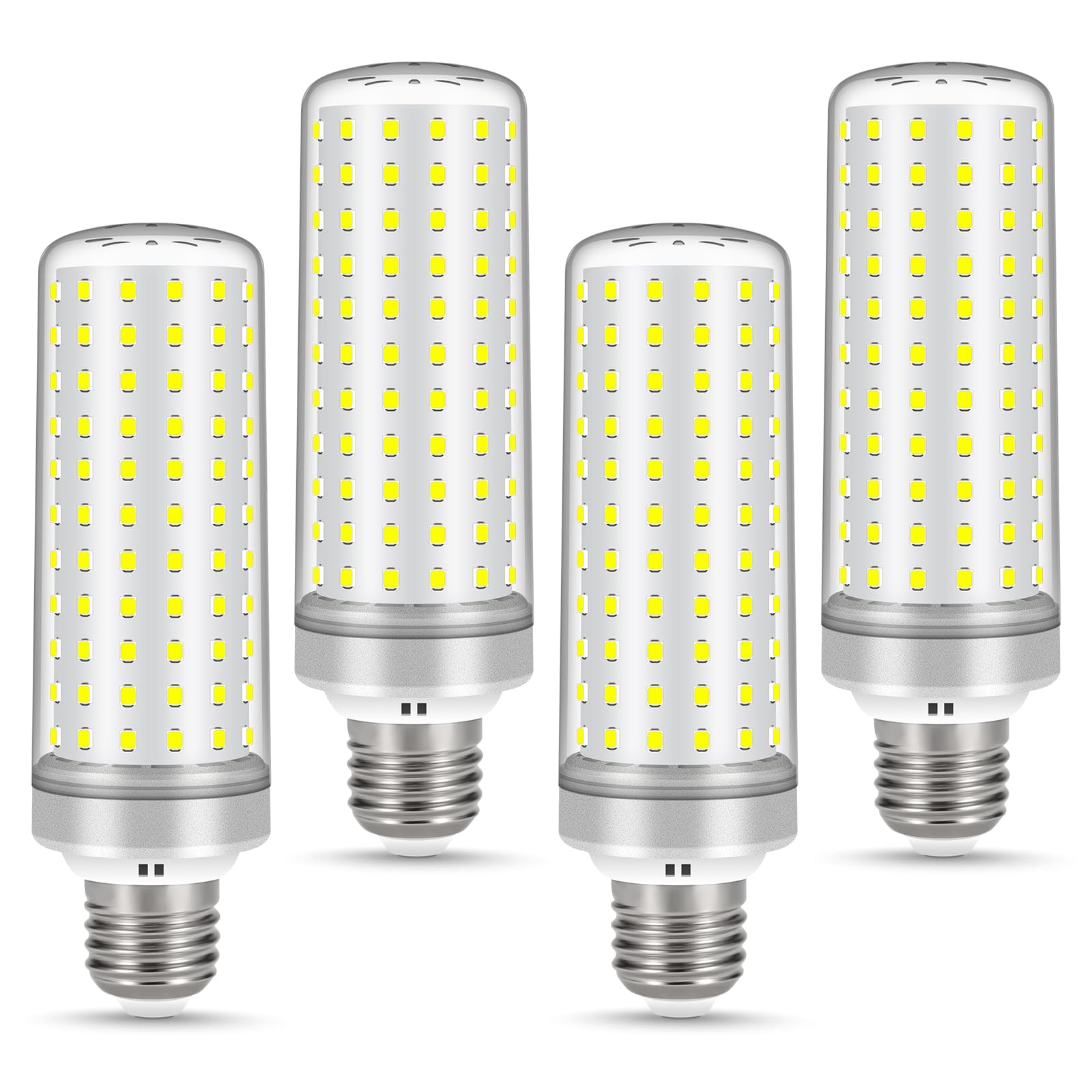 E26 LED Bulbs, 40W LED Light Bulbs Equivalent 400W, 6000K Daylight White, Not Dimmable, AC 85-265V, E26 Light Bulbs (4 Pack)