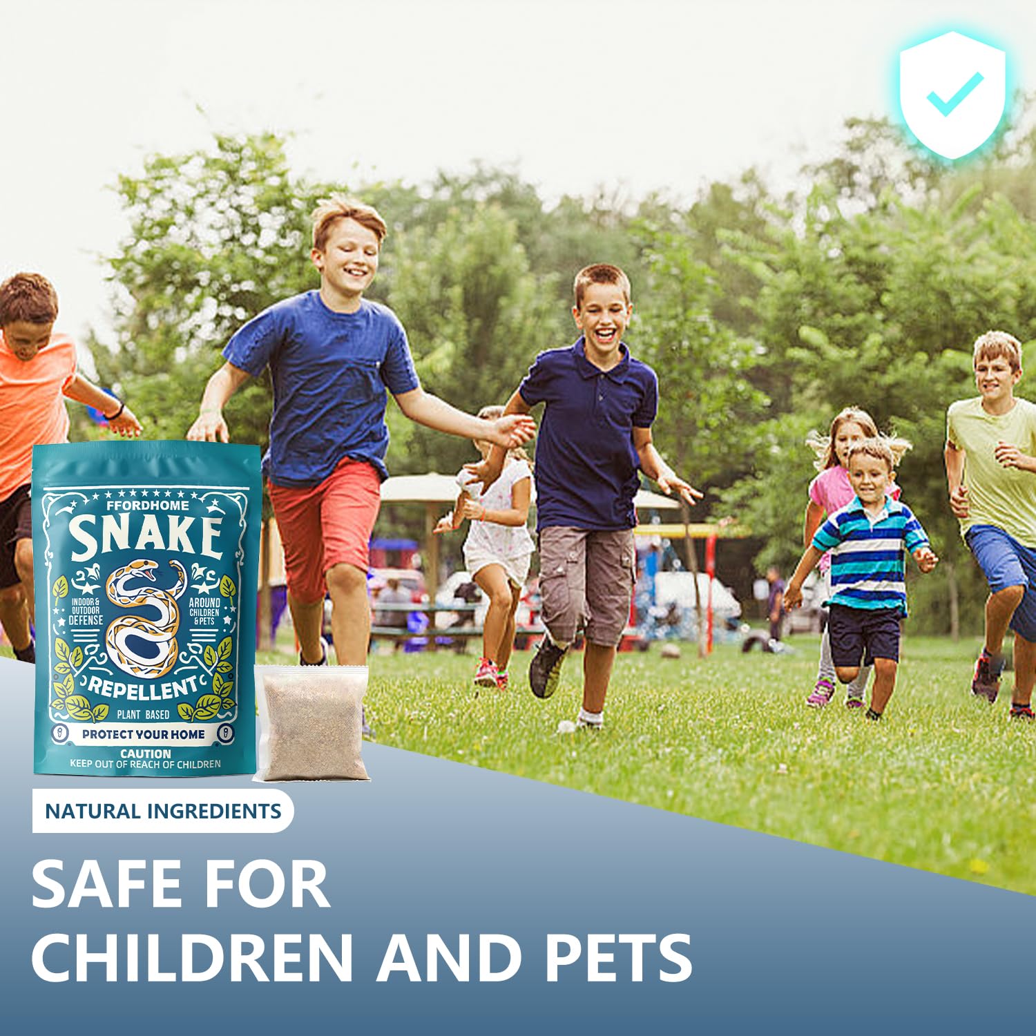 FfordHome Snake Repellent for Yard Powerful, Snake Away Repellent for Outdoors, Snake Repellent for Outdoors Pet Safe,Keep Snakes Away Repellent for Yard, Rattlesnake Repellent for Home