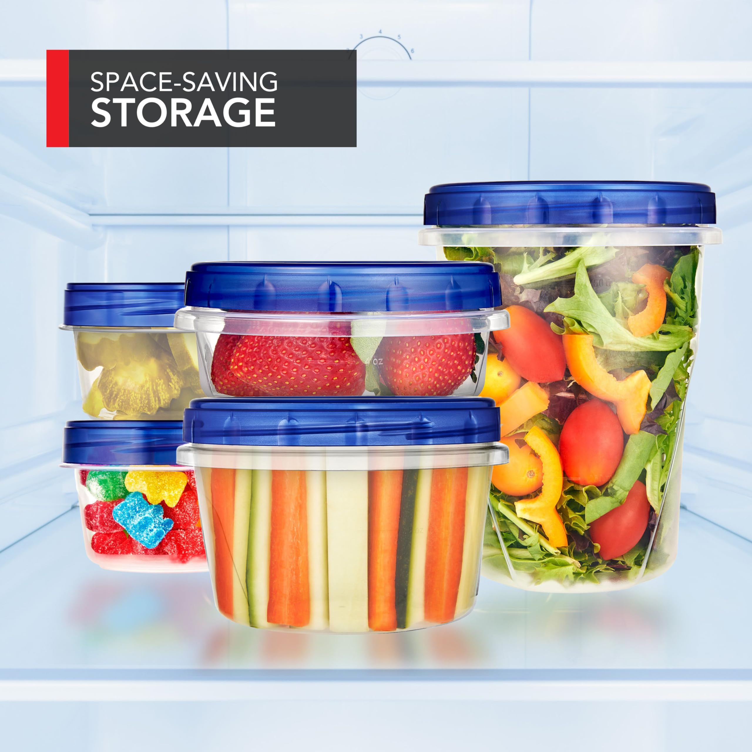 Stock Your Home 32oz Plastic Containers with Twist Top Lids (12 Pack), Quart Freezer Containers with Lids for Leftover Food, Airtight Reusable Soup Containers with Lids, Microwave and Dishwasher Safe