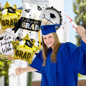 BACOKEY 6Pcs Congrats Balloons for Graduation Decorations Class of 2024 Graduation Party Decorations for College High School Graduation Party Graduation Decorations