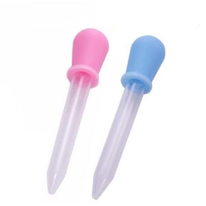 Generic 4Pcs 5Ml Small Silicone Reusable Plastic Feeding Medicine Liquid Eye Ear Graduated Pipette Dropper for School Lab Supplies| Attractive Processing