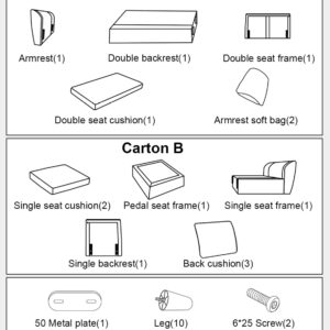 Jarenie 79.53" W Convertible Sectional Sofa, Modern L Shaped Upholstered 3 Seat Sofa Couches with Reversible Chaise for Living Room, Apartment, Dark Grey