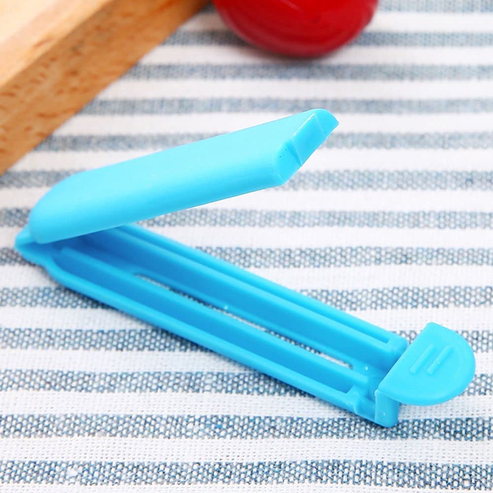 10Pcs Plastic Sealer Clamp Tool Bag Clips, Sealing Clips Fresh-Keeping Clamp Bag Clips Kitchen Tool, Random Color (11cm)