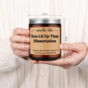 GSPY Graduation Candle, PhD Graduation Gifts, Doctorate Graduation Gifts for Her, Him - Funny Dissertation, Congrats Grad, 2024 Graduation Gifts for Women, Doctoral Graduates, Doctoral Student