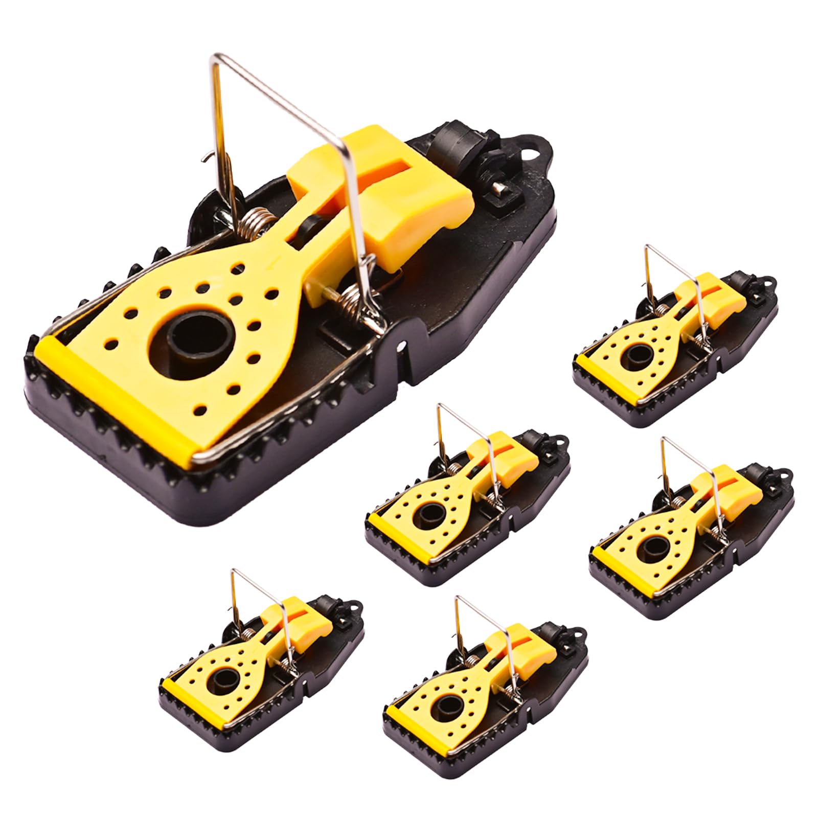 6 Pack Mouse Traps, Updated Model Mice Trap Indoor, Reusable for House Small Mouse Trap