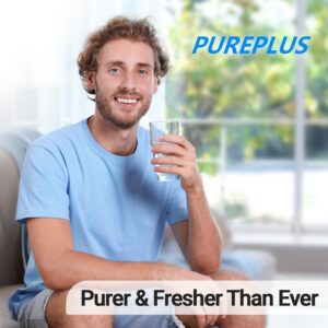 PUREPLUS JFC900Z Pitcher Water Filter Replacement for Pur PPF900Z, PPF951K, PPT700W, CR-1100C, DS-1800Z, CR-6000C, PPT711W, PPT711, PPT710W, PPT111W, PPT111R Pitchers and Dispensers, 4PACK