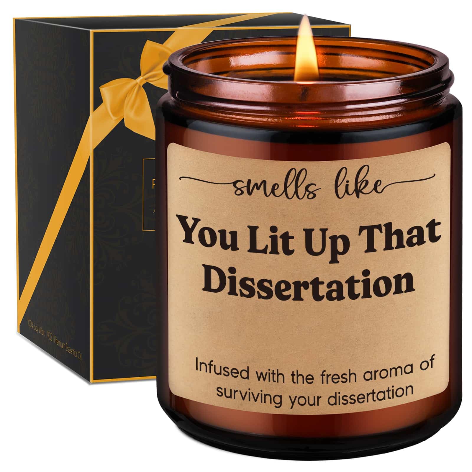 GSPY Graduation Candle, PhD Graduation Gifts, Doctorate Graduation Gifts for Her, Him - Funny Dissertation, Congrats Grad, 2024 Graduation Gifts for Women, Doctoral Graduates, Doctoral Student