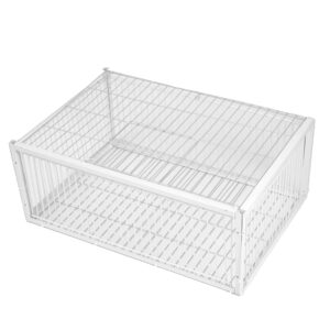 KUJIBGY Pigeon Trap with Escape-Proof Design Small Birds Live Hunting Trap Iron Cage with One-Way Entry Outdoor Patio Garden Farm Warehouse Humane Trap for Pigeon Sparrow Mouse Rabbit Chicken