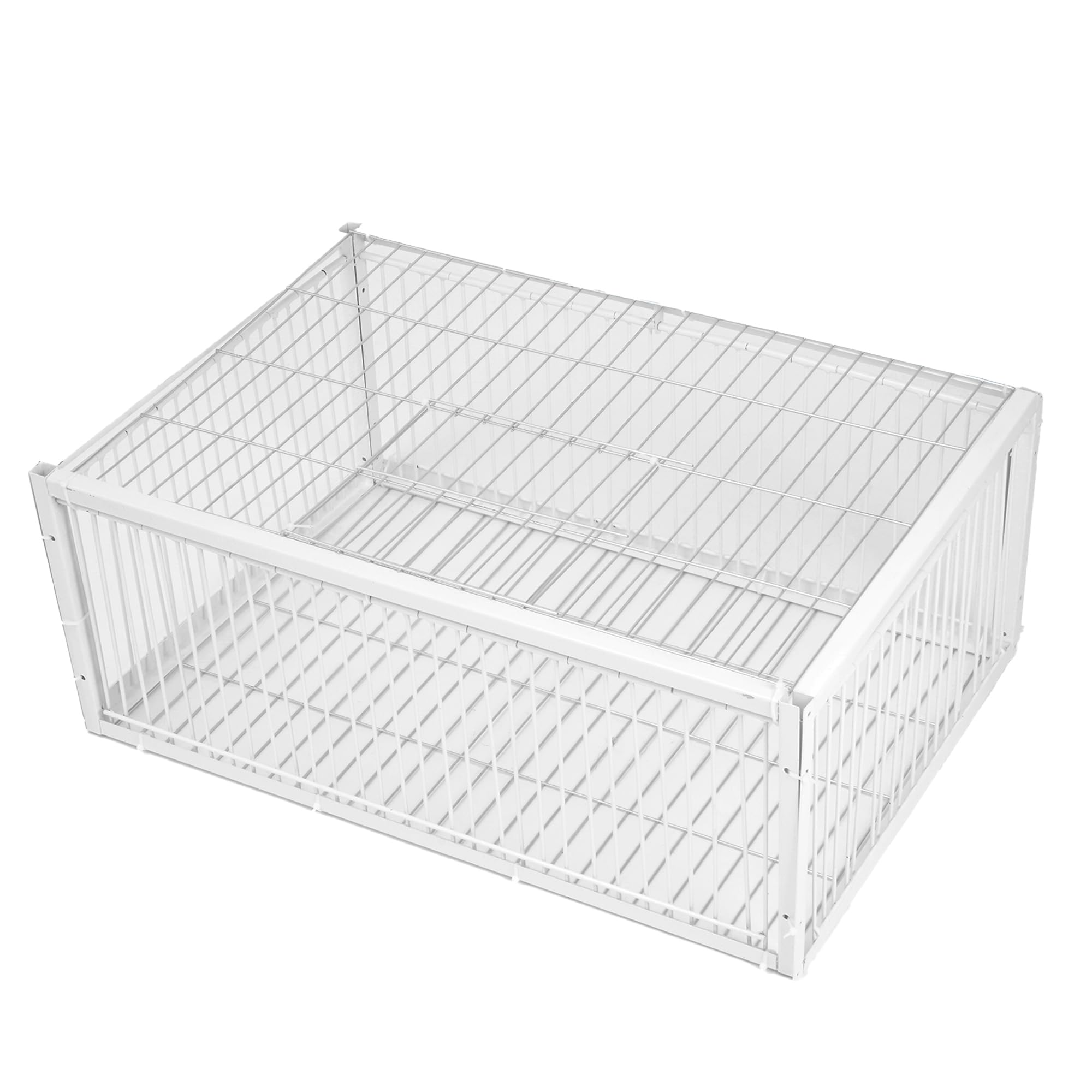 KUJIBGY Pigeon Trap with Escape-Proof Design Small Birds Live Hunting Trap Iron Cage with One-Way Entry Outdoor Patio Garden Farm Warehouse Humane Trap for Pigeon Sparrow Mouse Rabbit Chicken