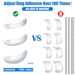 Innovative Ring Size Adjuster Adhesive with UV Light- Adjusts Any Ring Size, Easy Application & Removal, Ring Size Adjuster for Loose Ring, Ring Adjuster Glue, Ring Sizer, Ring Guards