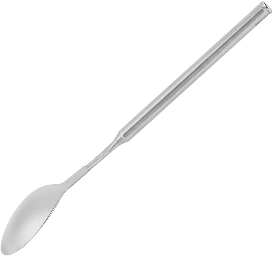 Spoon, telescopic spoon, telescopic spoon, stainless steel telescopic barbecue tableware supplies