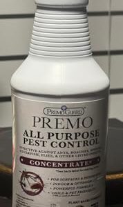 Pest Control by Premo Guard – 16 oz Concentrate Makes Up to 2.5 Gal – Bug, Roach, Fleas, Fruit Fly, Ant, Spider Killer – Effective Plant Based – Child and Pet Safe