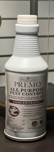 Pest Control by Premo Guard – 16 oz Concentrate Makes Up to 2.5 Gal – Bug, Roach, Fleas, Fruit Fly, Ant, Spider Killer – Effective Plant Based – Child and Pet Safe