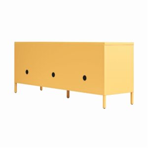 Novogratz Cache Metal Locker-Style TV Stand for TVs up to 65", Yellow