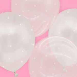 xo, Fetti Party Decorations Pearl Latex Balloons - 24 pk, 12" | Bachelorette Decorations, White and Clear Theme Birthday Party, Bridal Engagement Decor, Coquette Cute Supplies, Preppy Girl Baby Shower