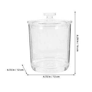 Tea Canister Airtight Lid Tea Storage Container Desktop Kitchen Snack Jar Candy Canister Storage Containers Lids