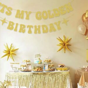 It's My Golden Birthday Banner for Golden Birthday Party Decorations