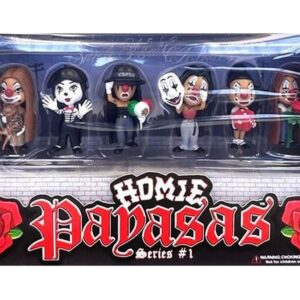 Homie Payasas Series 1, 2-Inch Figures Set of 6 Pieces by Homies 20454BX