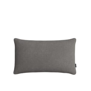 outer outdoor throw pillow with outerweave performance fabric, decorative outdoor pillow for patio & outdoor furniture, includes machine washable pillow cover and insert - dark pebble gray, 12"x20"