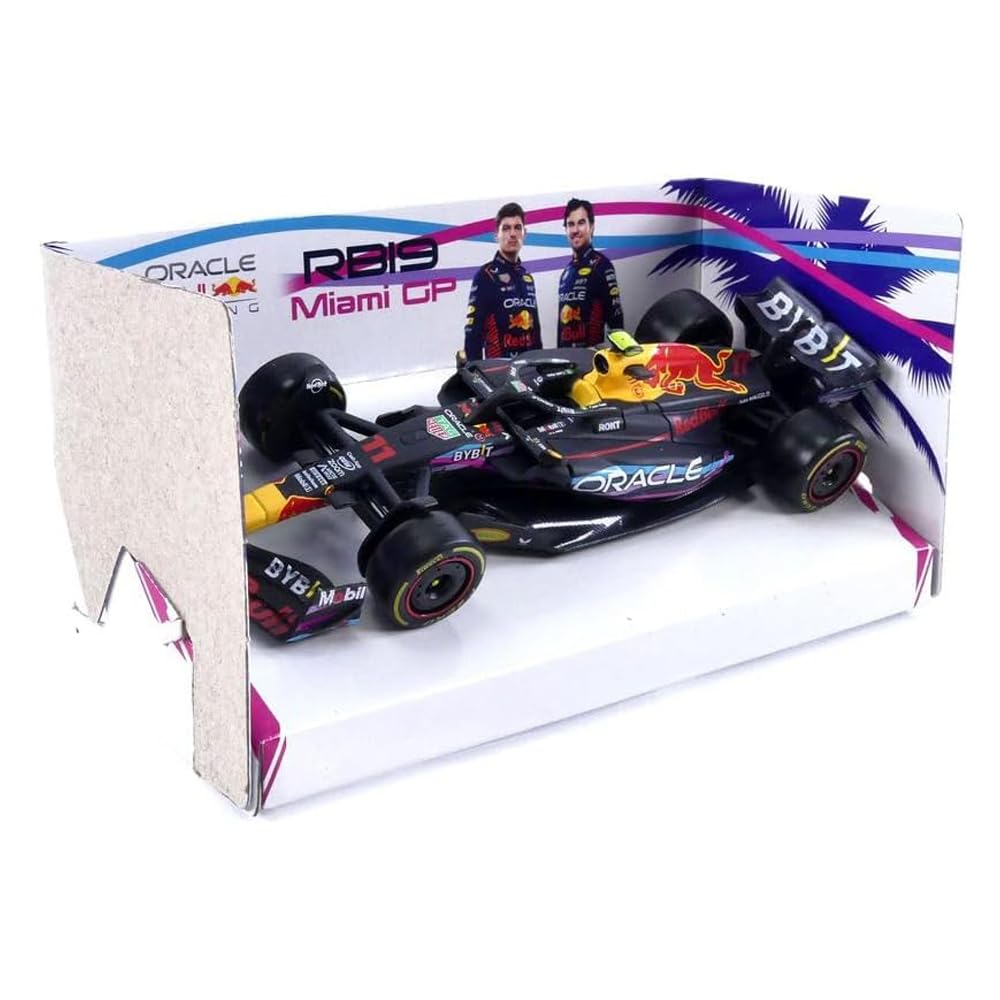 Xiangtat 1:43 F1 Racing RB19 Miami GP 2023 1# Max Verstappen Alloy Car Die Cast Model (RB19 Miami GP 1#)