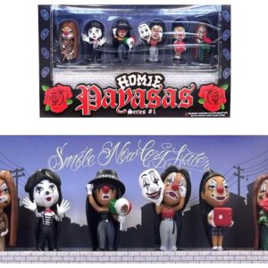 Homie Payasas Series 1, 2-Inch Figures Set of 6 Pieces by Homies 20454BX