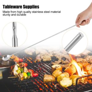 Spoon, telescopic spoon, telescopic spoon, stainless steel telescopic barbecue tableware supplies