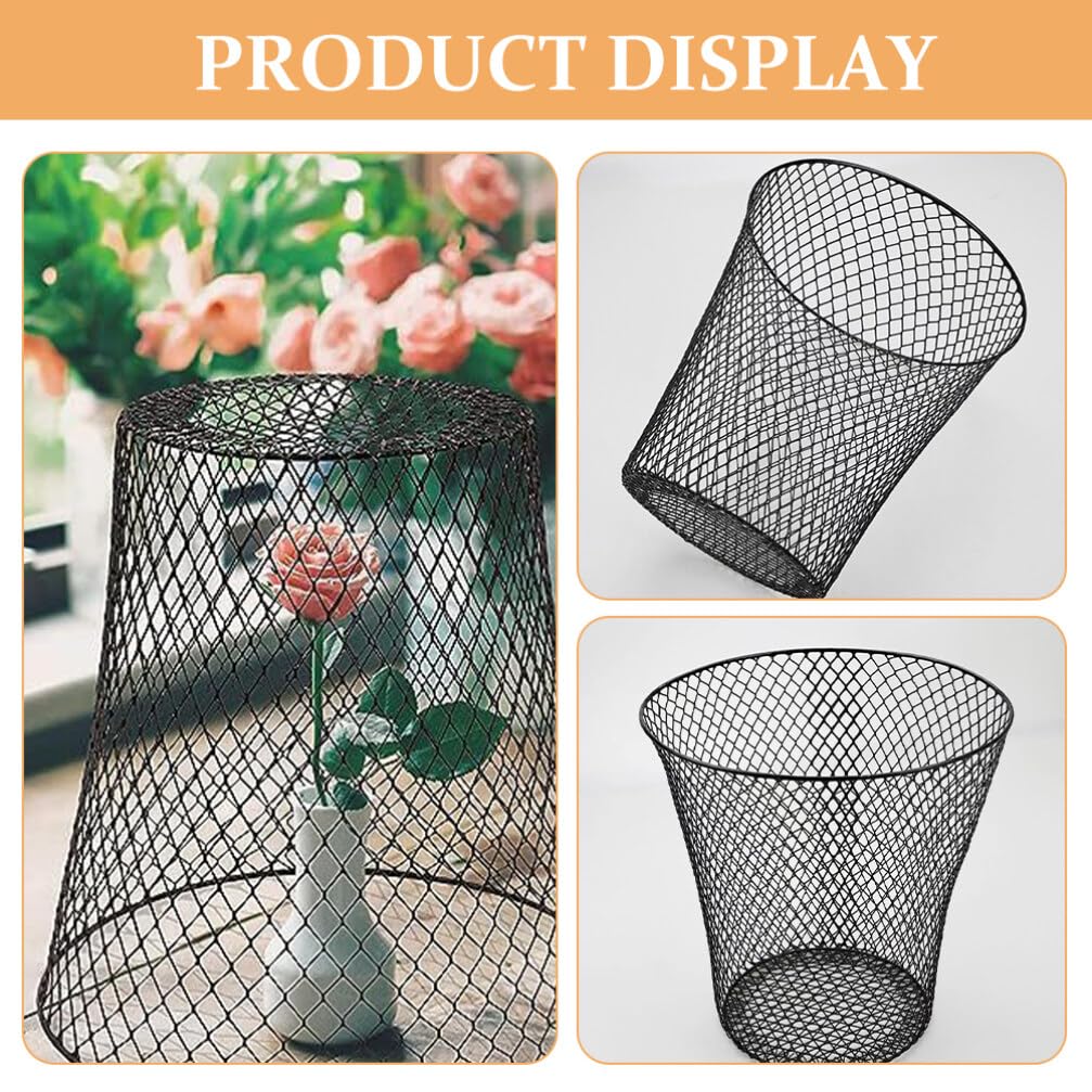 ABOOFAN Storage Basket Multi Functional Hollow Basket Plant Protective Office Wastepaper Trash Can Bathroom Bedroom Kitchen Living Room