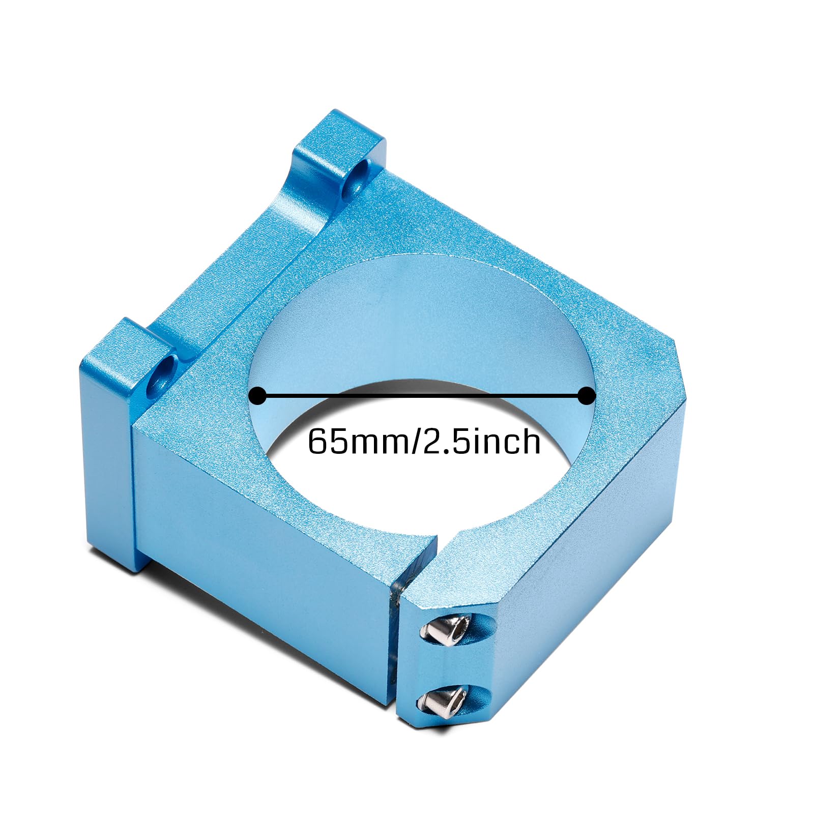 Genmitsu 65mm Diameter Aluminum CNC Spindle Holder Spindle Mount for PROVerXL 4030 CNC Machine Aluminum Z Axis Assembly Kits, Blue, 4030V2-ZC69