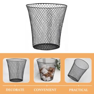 ABOOFAN Storage Basket Multi Functional Hollow Basket Plant Protective Office Wastepaper Trash Can Bathroom Bedroom Kitchen Living Room