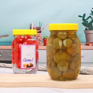 Brajttt Mouth Mason Jars 9 Pack Glass Jars with Lid and Bands,32 oz Large Mason Jars for Food Storage,Pickling,Dry Food,Snacks,Candies,Jam,Honey,Jelly