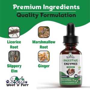 Digestive Enzymes for Dogs - Dog Digestive Enzymes - Supports a Healthy Digestive Tract & Much More - Dog Digestive Support - Dog Enzymes - Dog Enzymes Digestive - Dog Digestive Enzyme - 1 fl oz