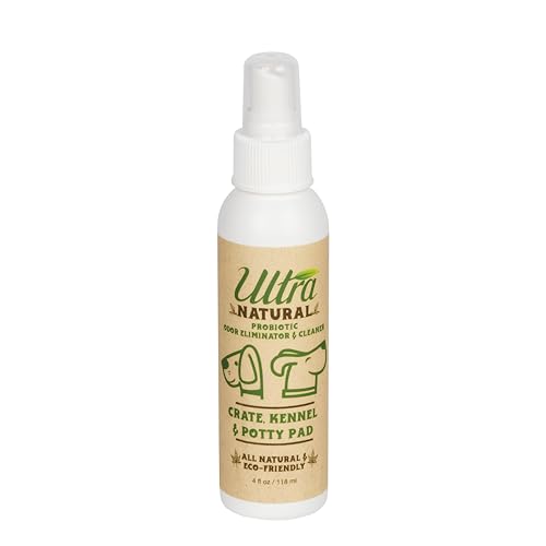 ULTRA NATURAL Crate, Kennel, & Potty PAD PROBIOTIC Odor Eliminator 4 OZ Spray