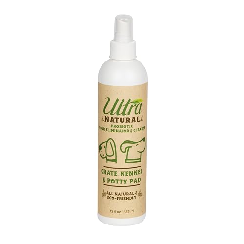 ULTRA NATURAL Crate, Kennel, & Potty PAD PROBIOTIC Odor Eliminator 12 OZ Spray