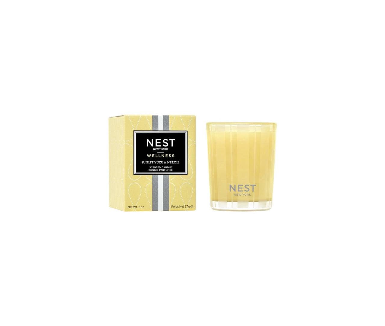 Nest New York Sunlit Yuzu & Neroli Votive Candle, Yellow